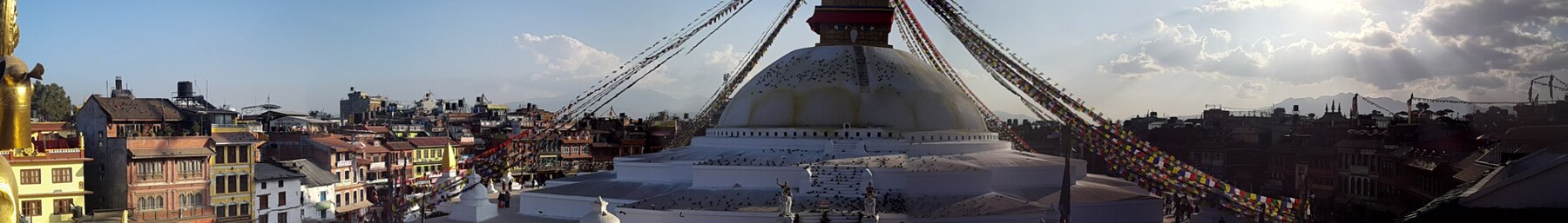 Stupa Boudha di Kathmandu.