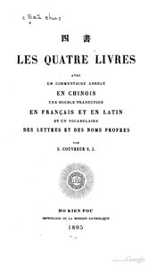 Confucius, Les Quatre Livres, 1895