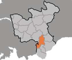 Location of Kŭmch'ŏn County