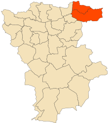 Distretto di Grarem Gouga – Mappa