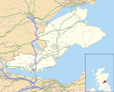 Mapa de localización de Fife
