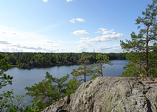 Vy över Gömmaren från Utsiktsberget.