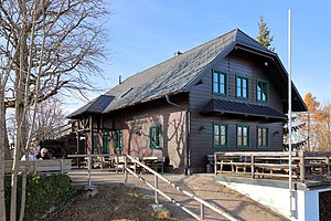 Ostansicht der Hainfelder Hütte