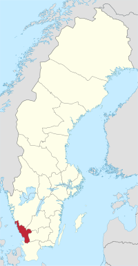 哈兰省在瑞典的位置