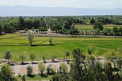 View from atop a hill in Khawajah Bahawuddin, Takhar Province, Afghanistan.