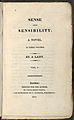 Sens and Sensibility, 1811