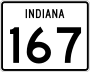 State Road 167 marker