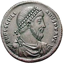 Roman emperor and Neoplatonic philosopher, Julian JulianusII-antioch(360-363)-CNG.jpg