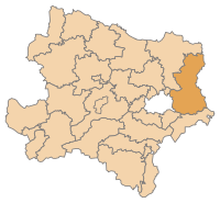 Interaktivni zemljevid, tu je prikazan Gänserndorf