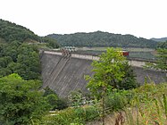 北海道初の治水目的を持つ多目的ダム、桂沢ダム（幾春別川）。ダム再開発事業中。