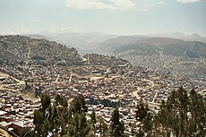 La Paz, Bolivia. 3,600 m (12,000 ft) above sea level