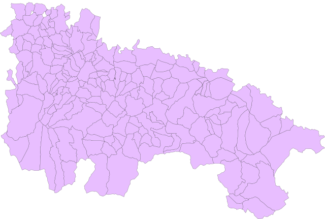 Kart over kommunane i La Rioja
