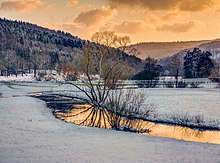 Sonnenuntergang im Leinleitertal