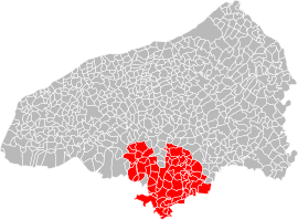 Situation of the metropolis in Seine-Maritime.