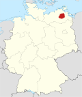 Localização de Demmin na Alemanha