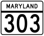 Maryland Route 303 marker