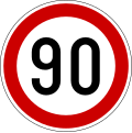 Maximum speed 90 km