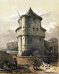 Wycker Kruittoren (A. Schaepkens, ca. 1840)