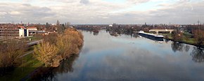 Main, Blick auf Knauf-Lände Kitzingen