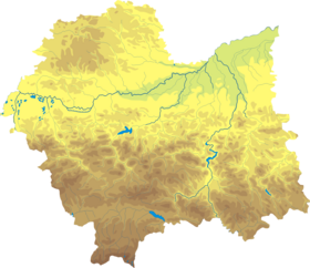 Voir la carte topographique de Petite-Pologne