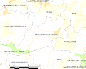 Poziția localității Saint-Georges-de-Chesné