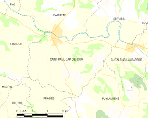 Poziția localității Saint-Paul-Cap-de-Joux