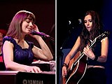 Marit Larsen in 2009 (left) and Marion Raven in 2007 (right)