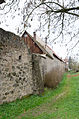 Stadtmauer und Graben Weberstraße 3, Brauhausstraße Weberstraße 3, Brauhausstraße 11 Richtung Westen, Feldseite