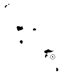 Location of Mohotani within the Marquesas Islands