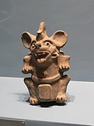 Clay bat statue, Monte Alban.