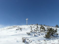 Vrcholový kříž na Monte Maggio