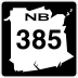 Route 385 marker