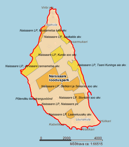 Kaart van Naissaar