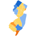 1844 United States Presidential Election in New Jersey by County