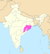 Aire de diffusion de l'odia.