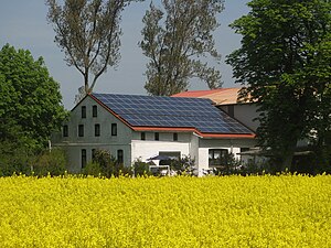 House in Oesterwurth with solar panels and rap...