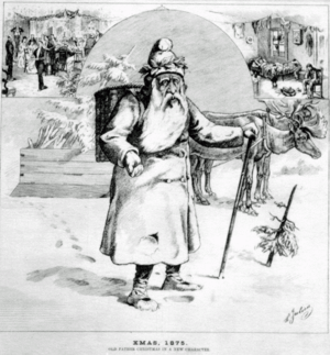 Canadian Santa Claus drawing from 1875