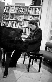 Composer Philip Glass, Florence 1993.