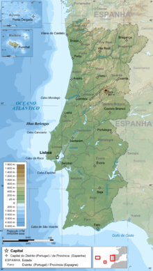 Topography and administration Portugal topographic map-pt.png