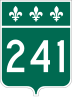 Route 241 marker
