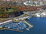 Vue aérienne du Yacht-Club de Québec