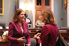 Ann Kirkpatrick with Cindy Axne