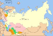 Post دوسری جنگ عظیم map after 1954