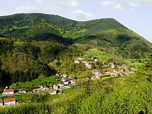 La Vaurière vue depuis la colline du Rain de l'Annot