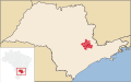 Ubicación de la Región Metropolitana de Campinas