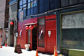 Shops along the alley