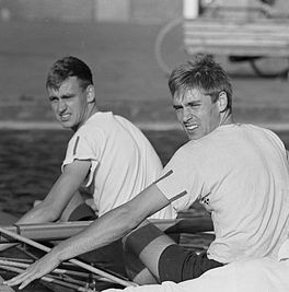 Sipke Castelein (l) en Sjoerd Wartena yn 1963.