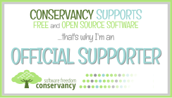 Software Freedom Conservancy supporter badge