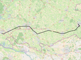 Spoorlijn Winterswijk - Zevenaar op de kaart