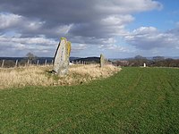 Steinreihe auf der East Cult Farm